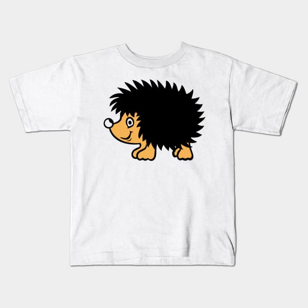 Cartoon Spiky Echidna Kids T-Shirt by AustralianMate